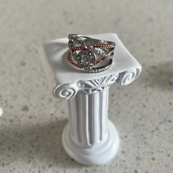 🆕 NEW Zircon Ring Rose Gold (Size 6-7-8-9-10) - Picture 3 of 17